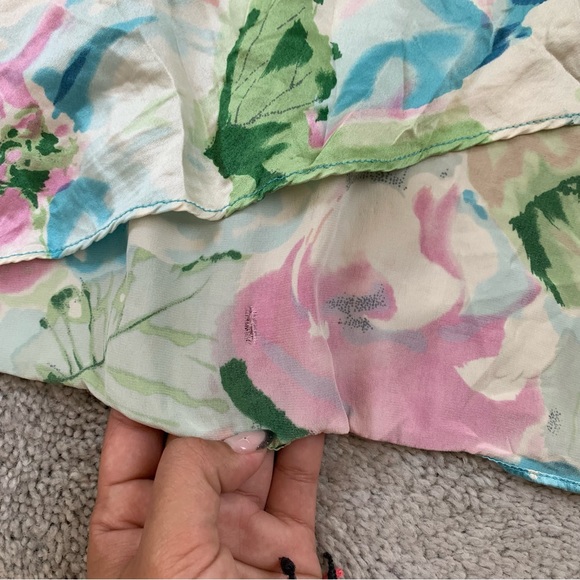 MARIO BALTHAZAR SILK FLORAL MIDI DRESS - Picture 4 of 6